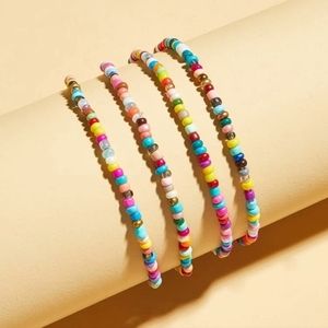 Sexy Wrap around colorful beaded stretchy‎ anklet bracelet necklace Waist Beads